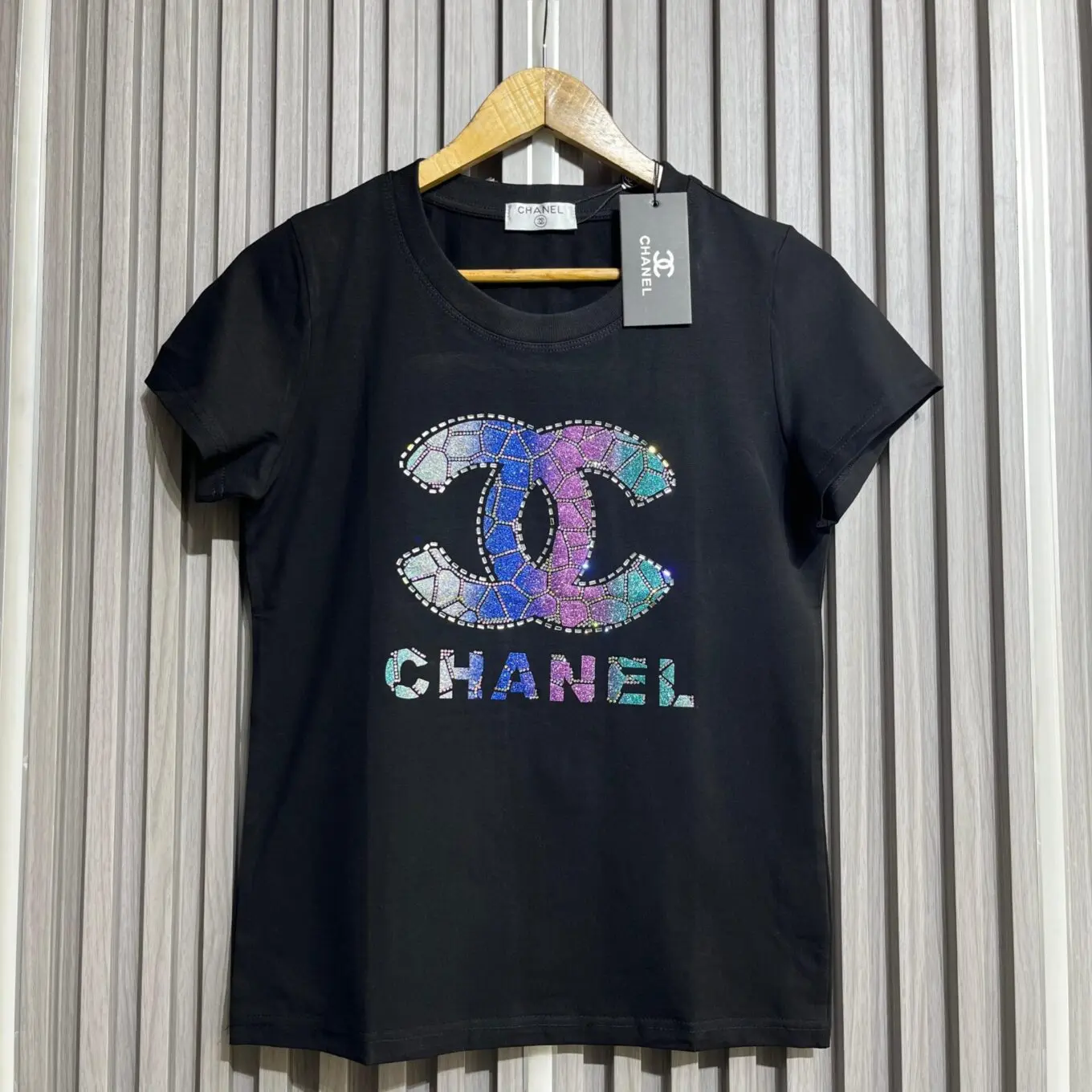 WhatsApp-Image-2025-06-16-at-12.35.44-PM Chanel Black 3D Logo Tshirt For Women