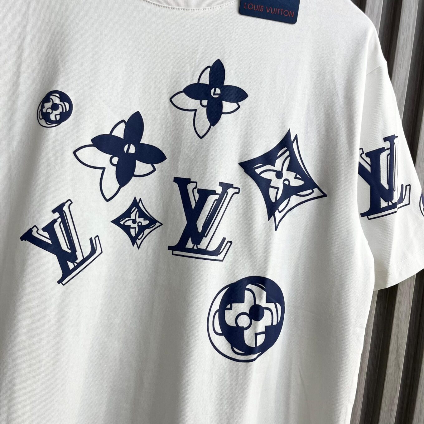 Louis Vuitton White Printed Oversized T-shirt For Women