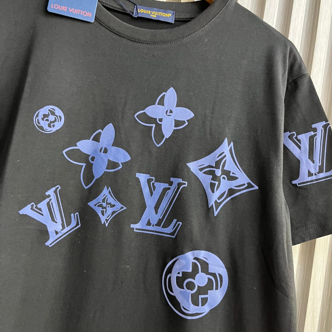 Louis Vuitton Black Printed Oversized T-shirt For Women