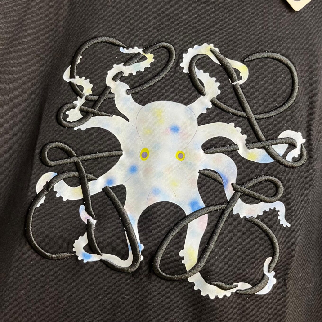 Loewe Octopus Black Oversized T-shirt For Women