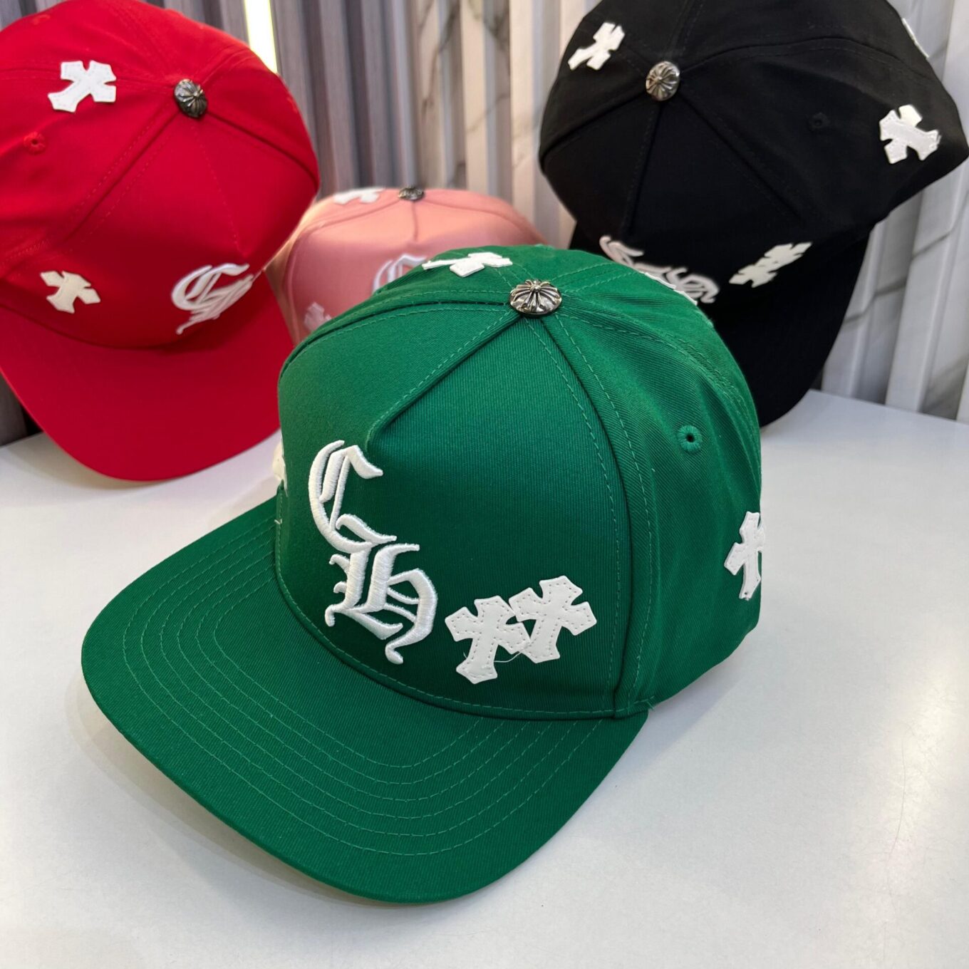 Chromeheart Green Baseball Cap