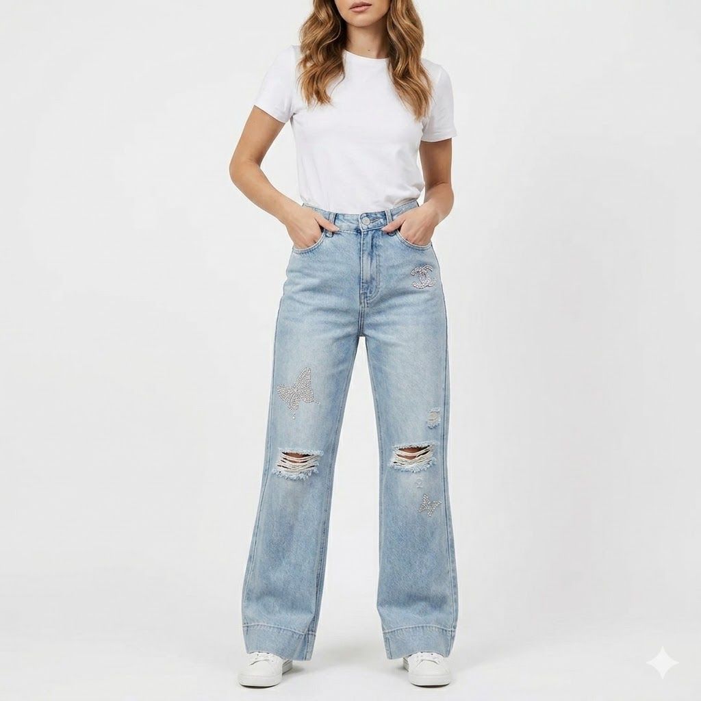 Chanel Relaxed Fit Bootcut Denim For Women