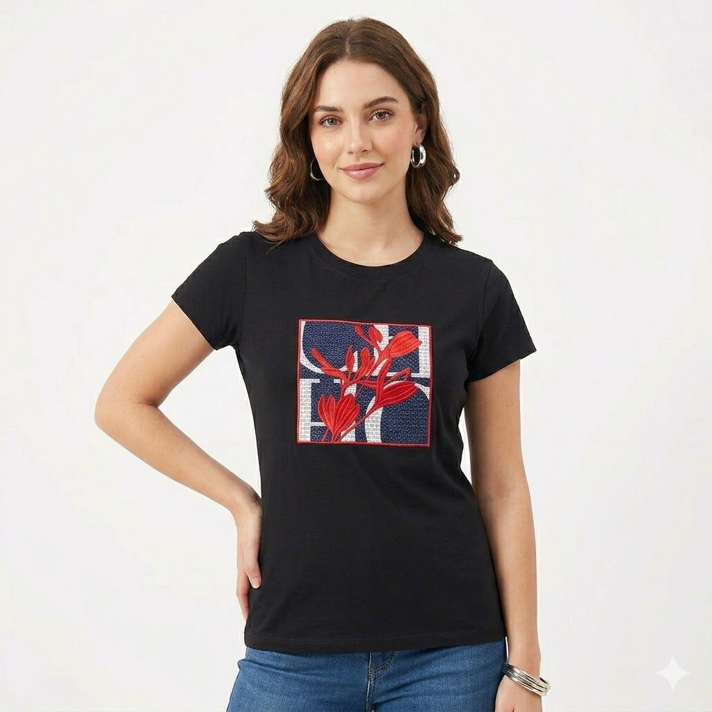 Carolina Herrera Black Tshirt For Women