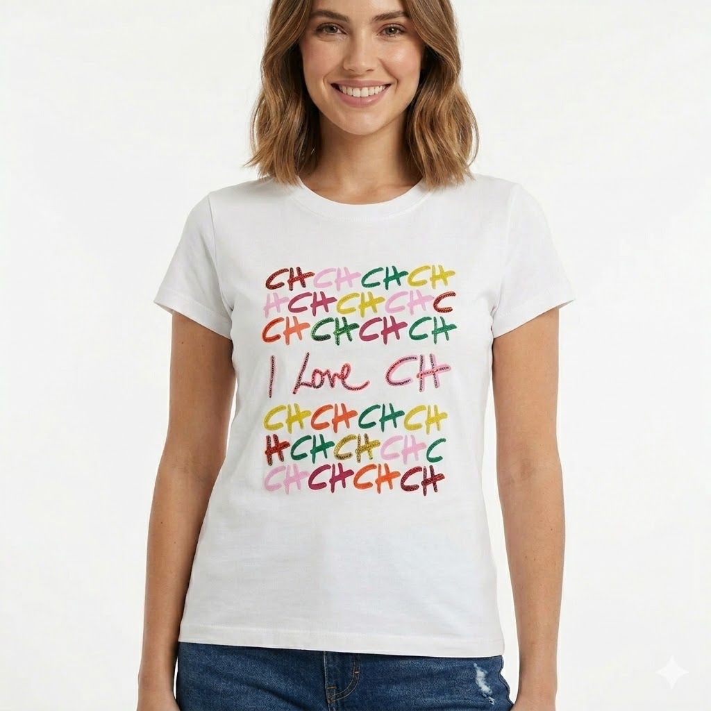 Carolina Herrera White Love Tshirt For Women