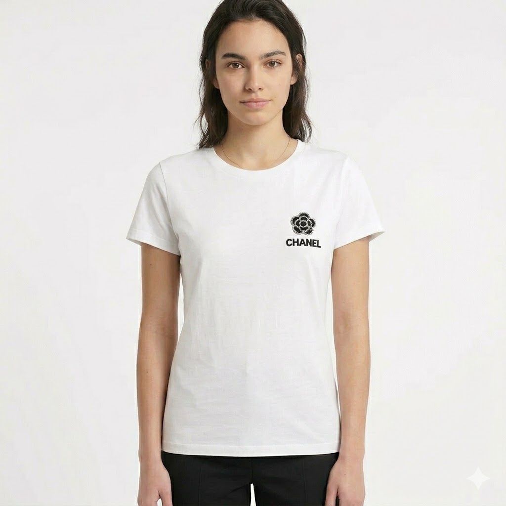 Chanel White Love Tshirt For Women