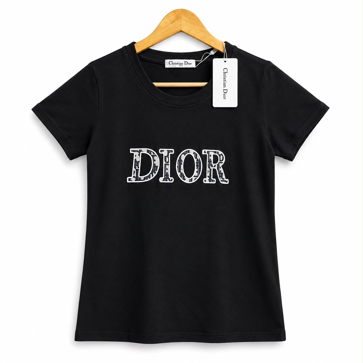 Dior Black Monogram T-shirt For Women