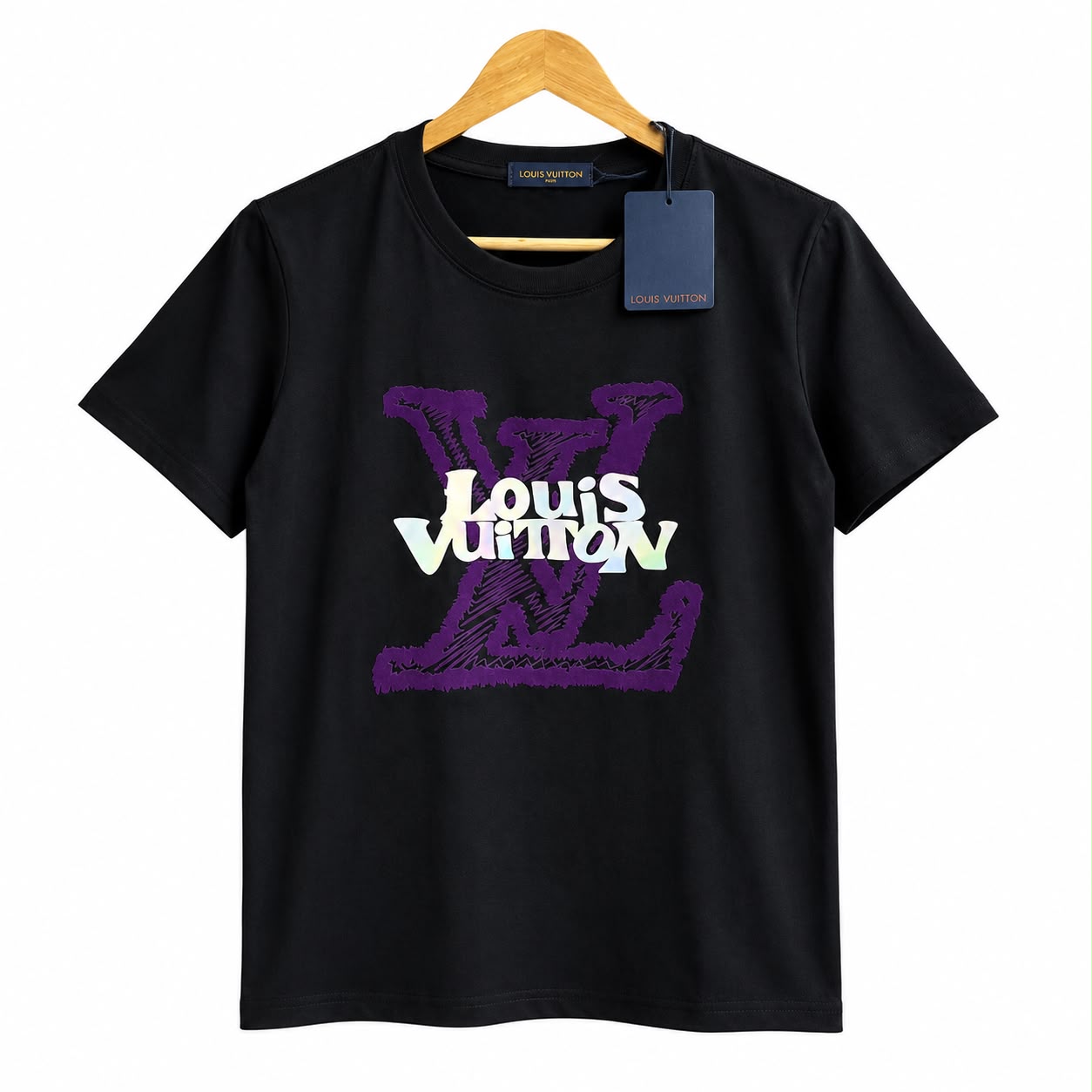 Louis Vuitton Black Mono Tshirt For Women