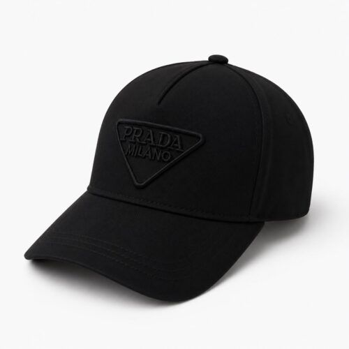 Prada Black Logo Baseball Cap