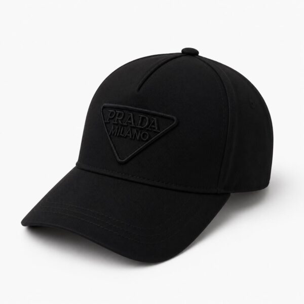 Prada Black Logo Baseball Cap