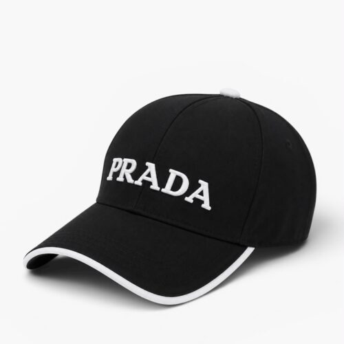 Prada Black White Baseball Cap