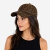 Fendi Coffee FF Baseball Cap