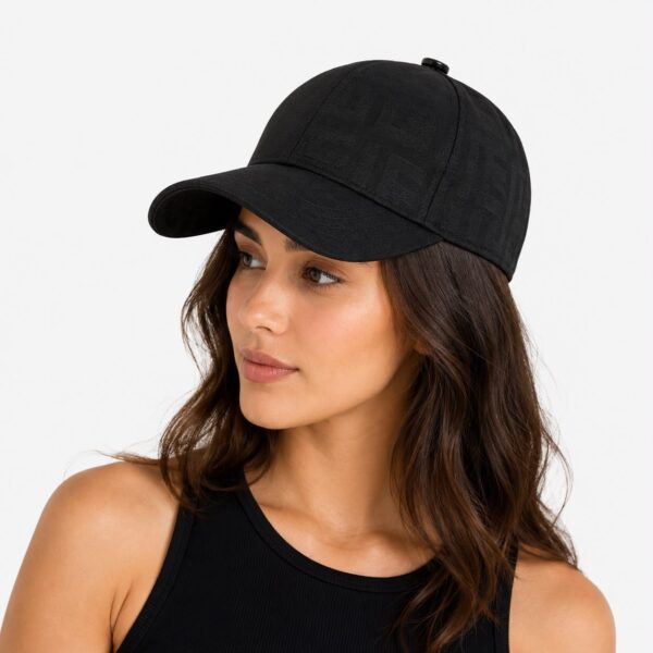 Fendi Black FF Baseball Cap