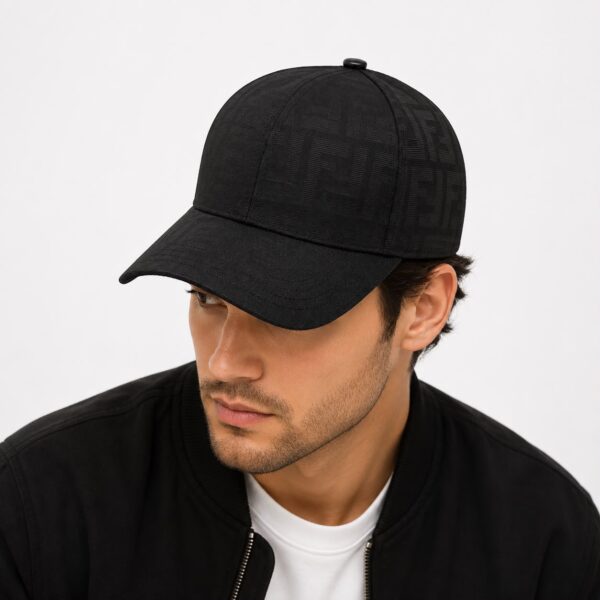 Fendi Black FF Baseball Cap