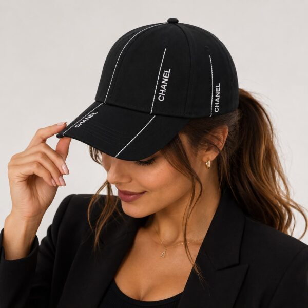 Chanel Black Classic Baseball Cap