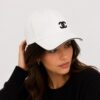 Chanel White Baseball Cap