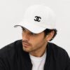 Chanel White Baseball Cap