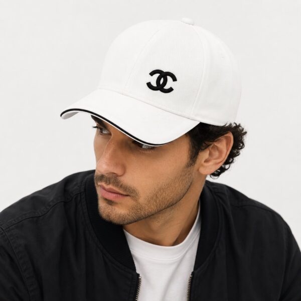 Chanel White Baseball Cap