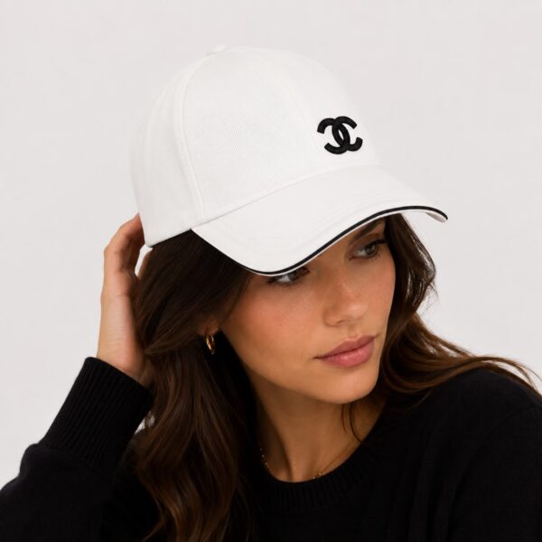 Chanel White Baseball Cap