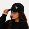 Chanel Black Baseball Cap