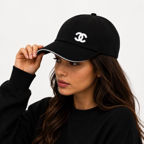 Chanel Black Baseball Cap