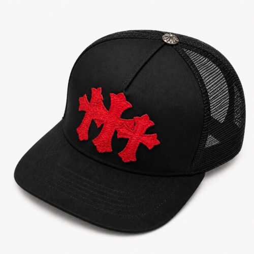 Chromeheart Cemetary Black Red Baseball Cap