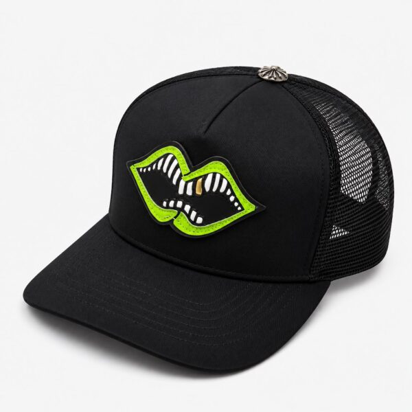 Chromeheart Lip Black Baseball Cap