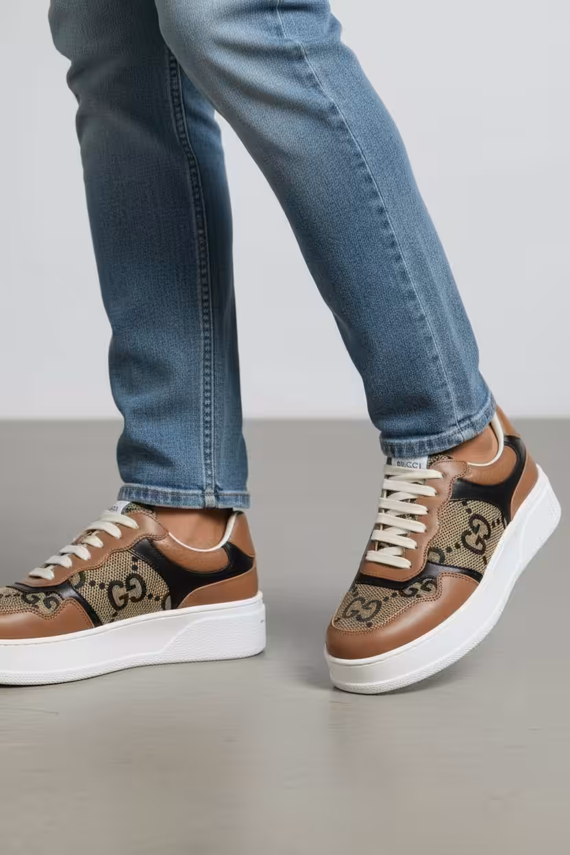 Photoroom_20251125_190010 Gucci GG Brown Trainer Sneaker