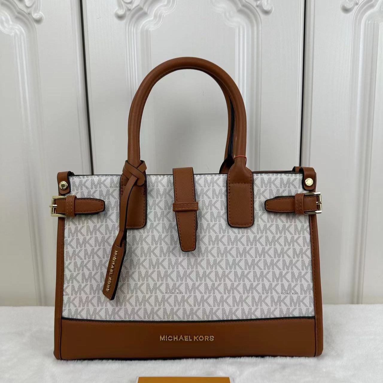 Michael Kors Beige Brown Handbag