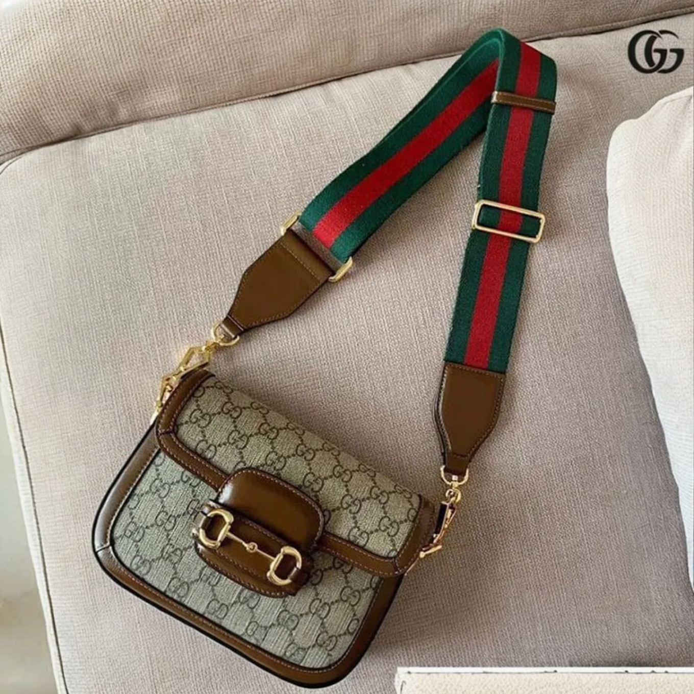 Gucci Mini 1955 Horsebit Sling Bag (With Box)