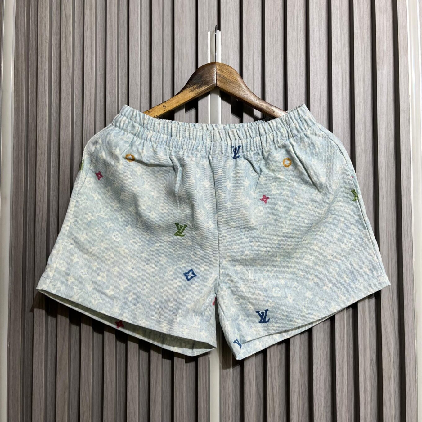 Louis Vuitton White and Blue denim Co-ord set For Women