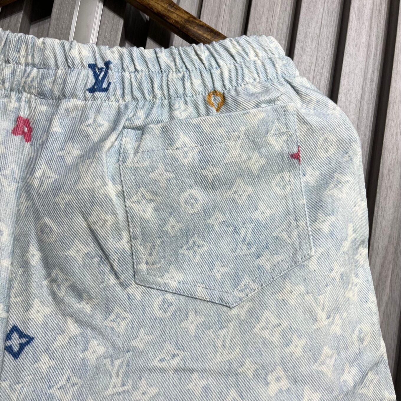 Louis Vuitton White and Blue denim Co-ord set For Women