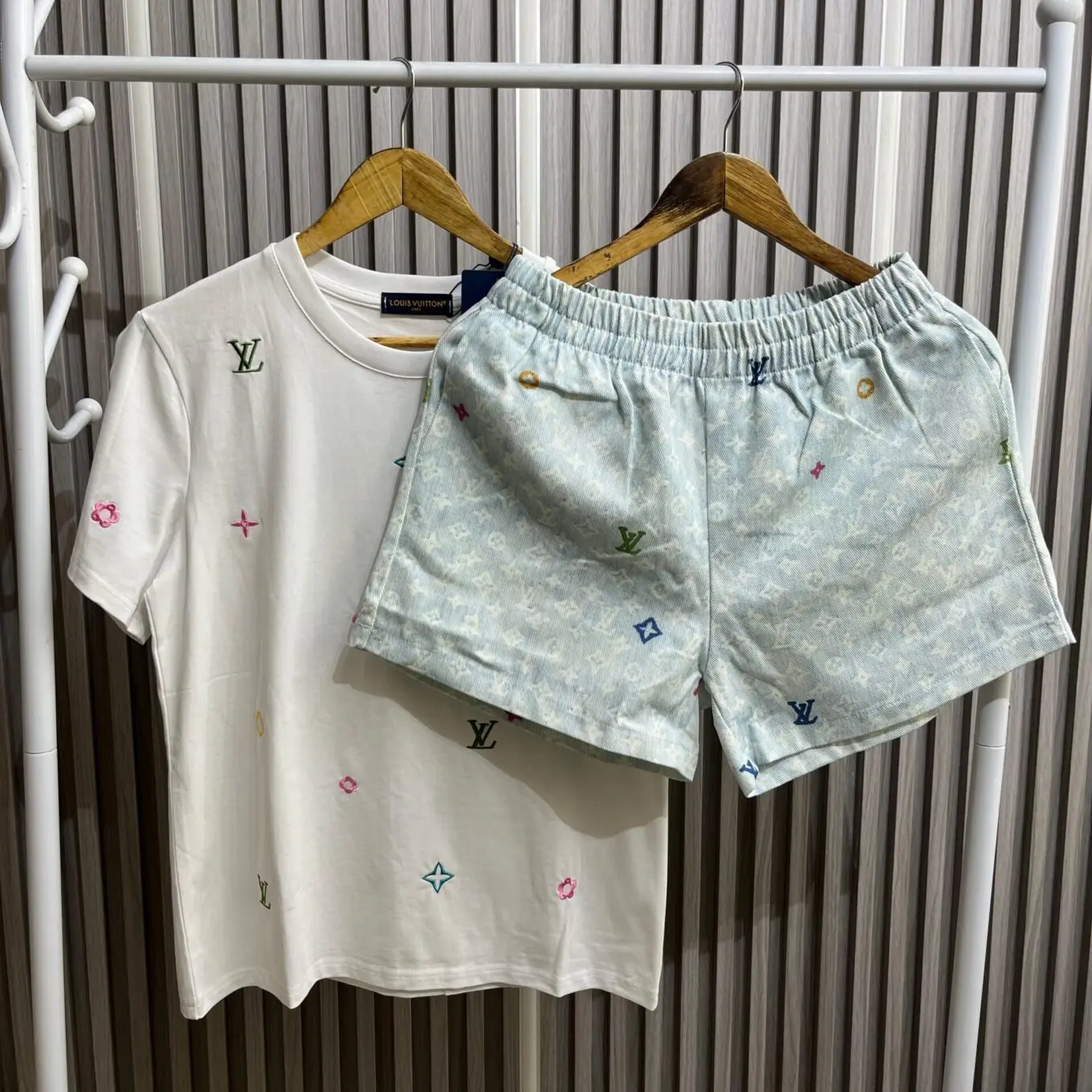 WhatsApp-Image-2025-07-29-at-5.19.57-PM.jpeg (1) Louis Vuitton White and Blue denim Co-ord set For Women