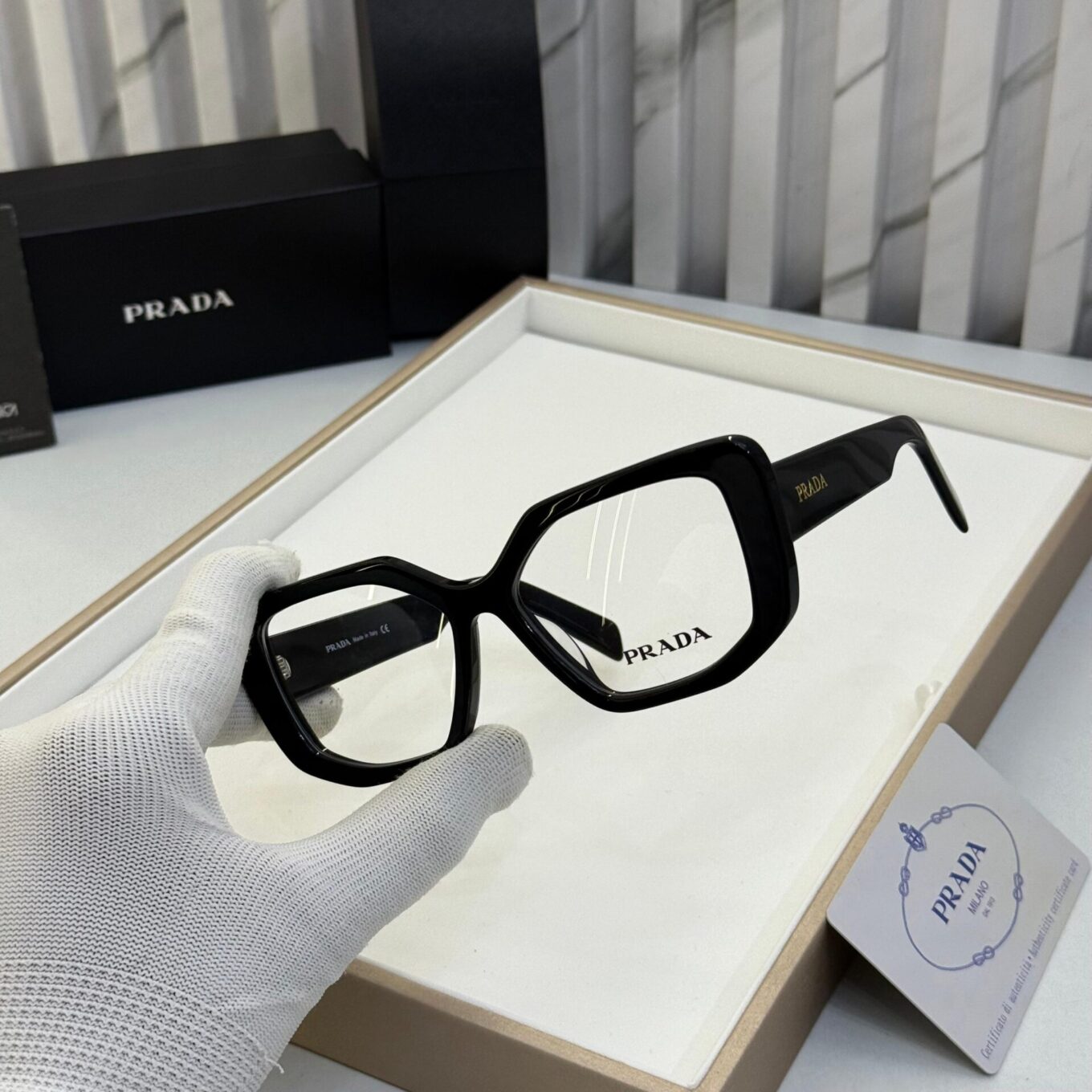 Prada Unisex Black Optical Frame