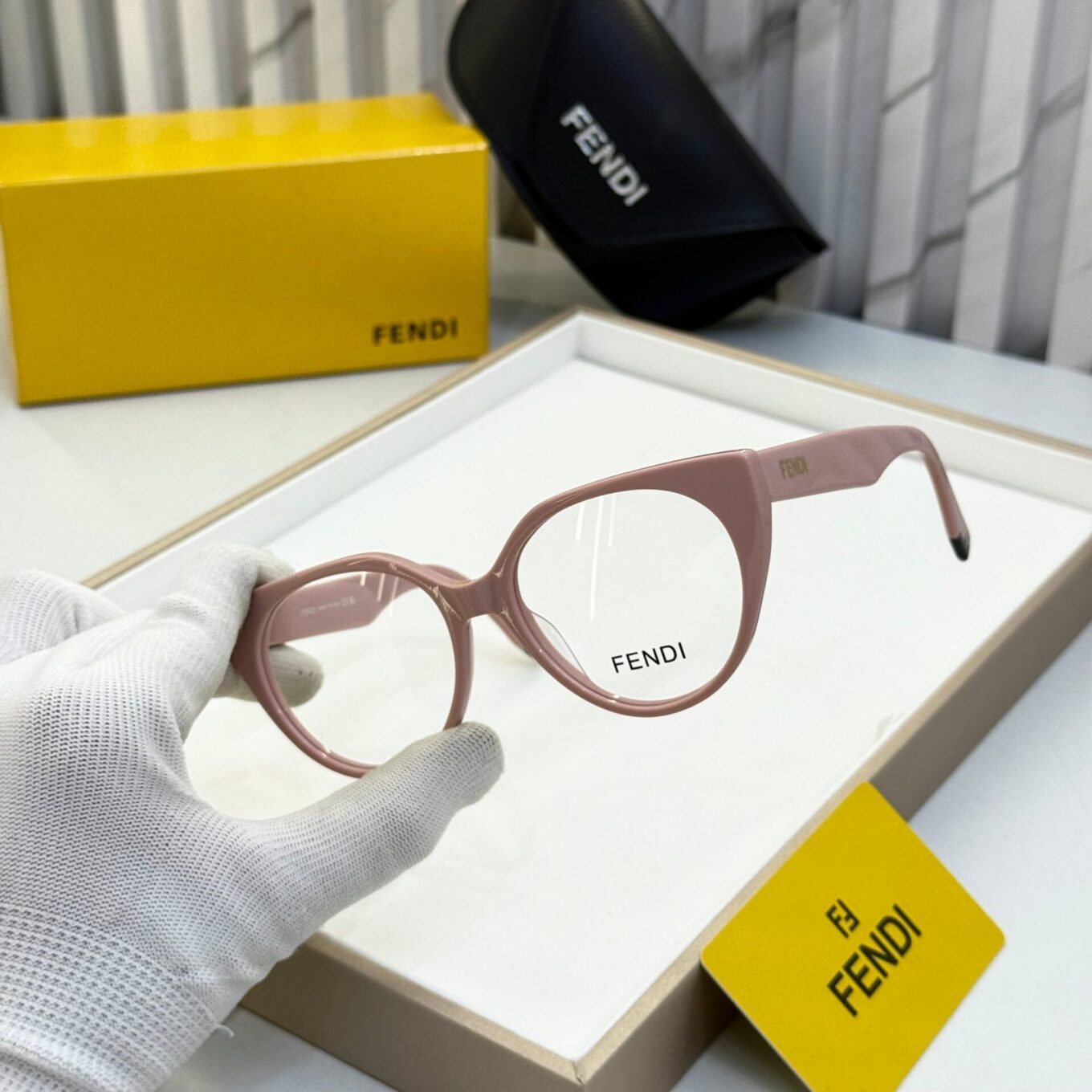 Fendi Pink Cateye Women's Eyeglasses