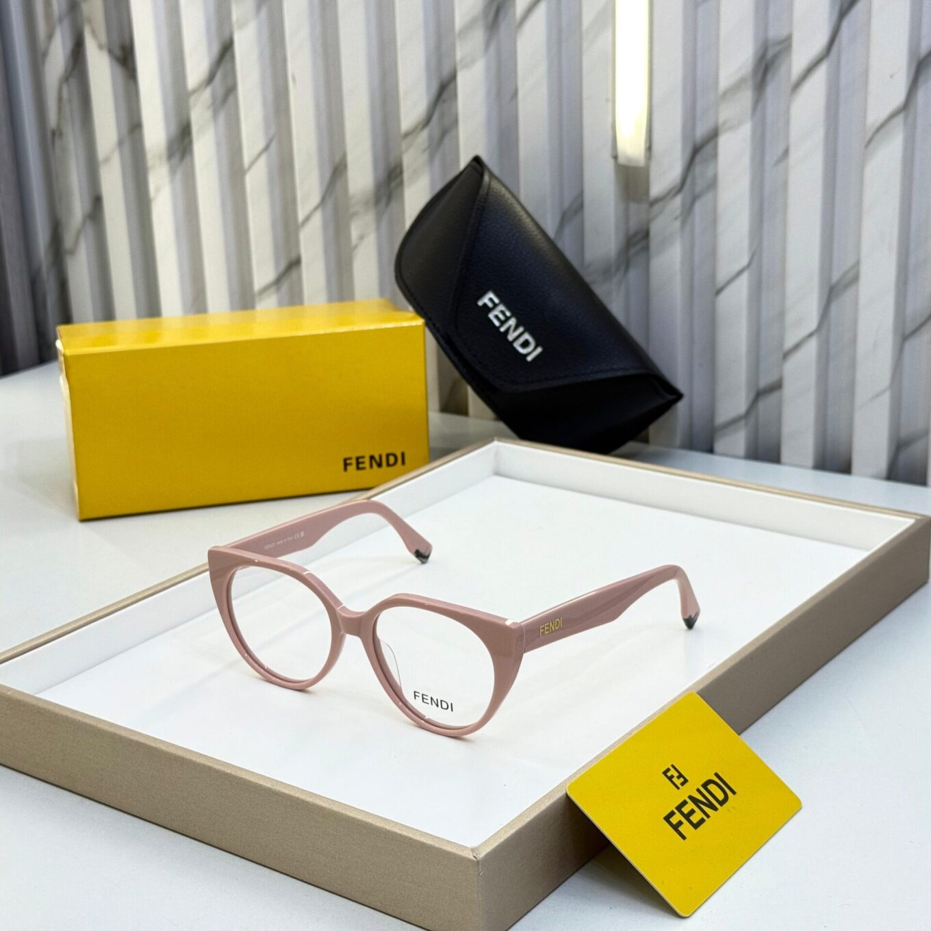 Fendi Pink Cateye Women's Eyeglasses
