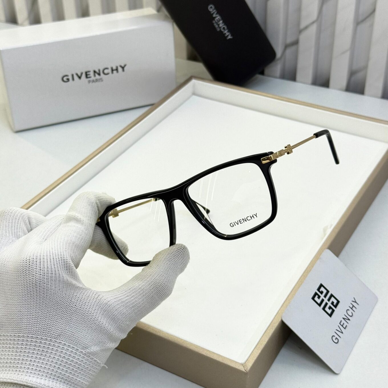 Givenchy Rectangle Unisex Eyeglasses