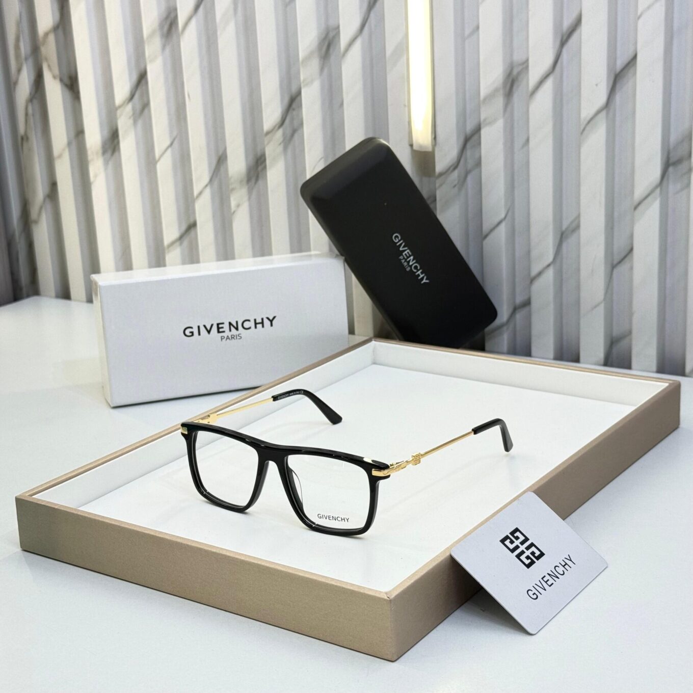 Givenchy Rectangle Unisex Eyeglasses