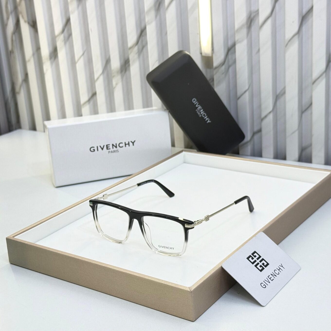Givenchy Rectangle Unisex Eyeglasses