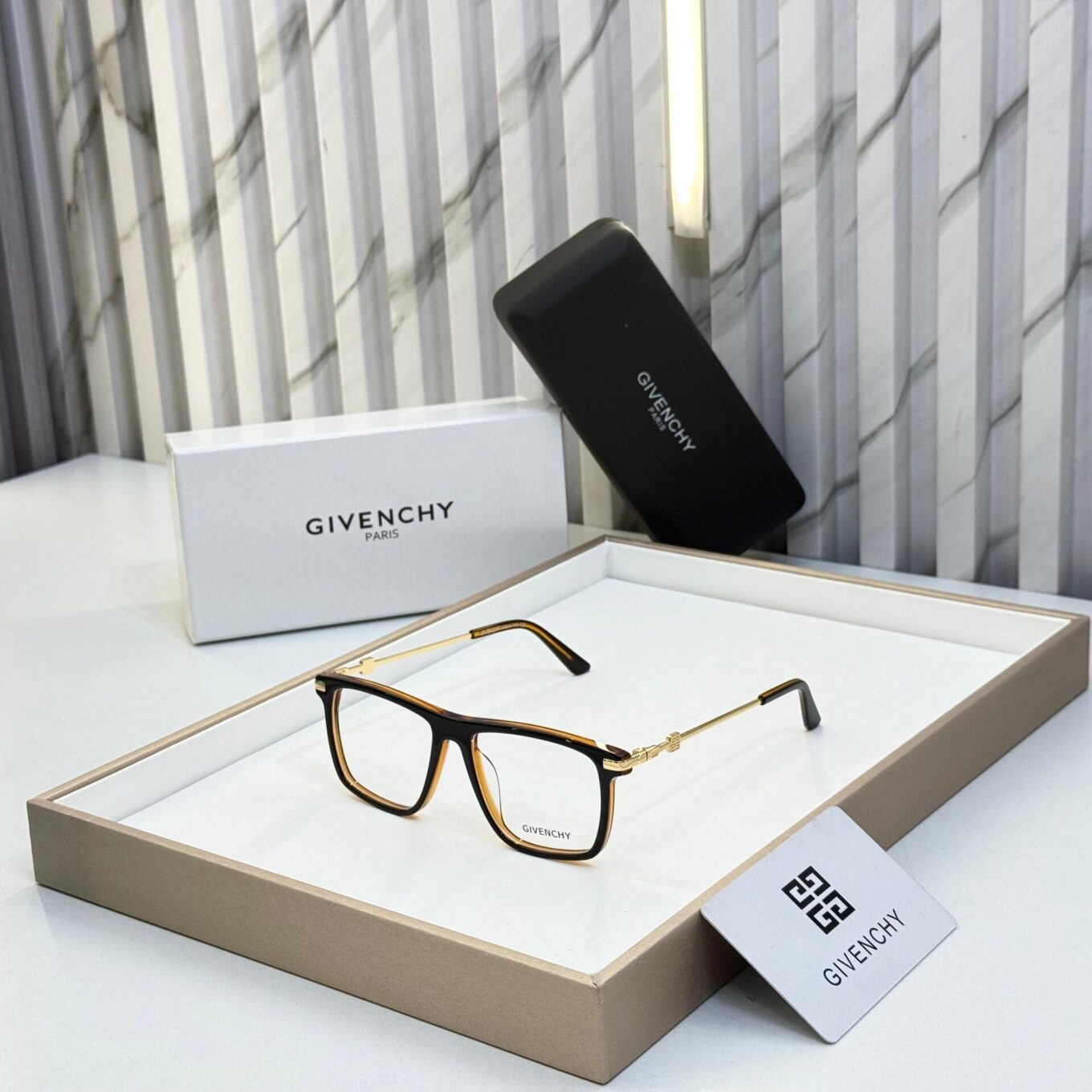 Givenchy Rectangle Unisex Eyeglasses
