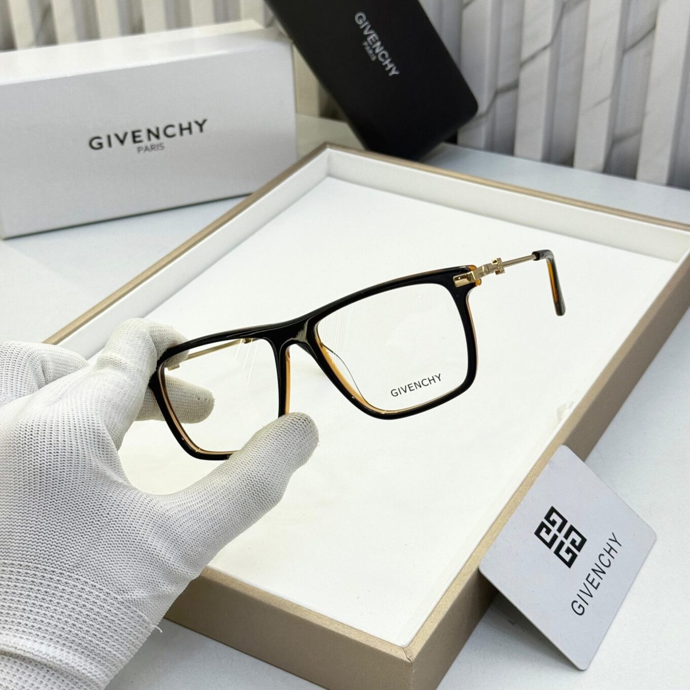 Givenchy Rectangle Unisex Eyeglasses
