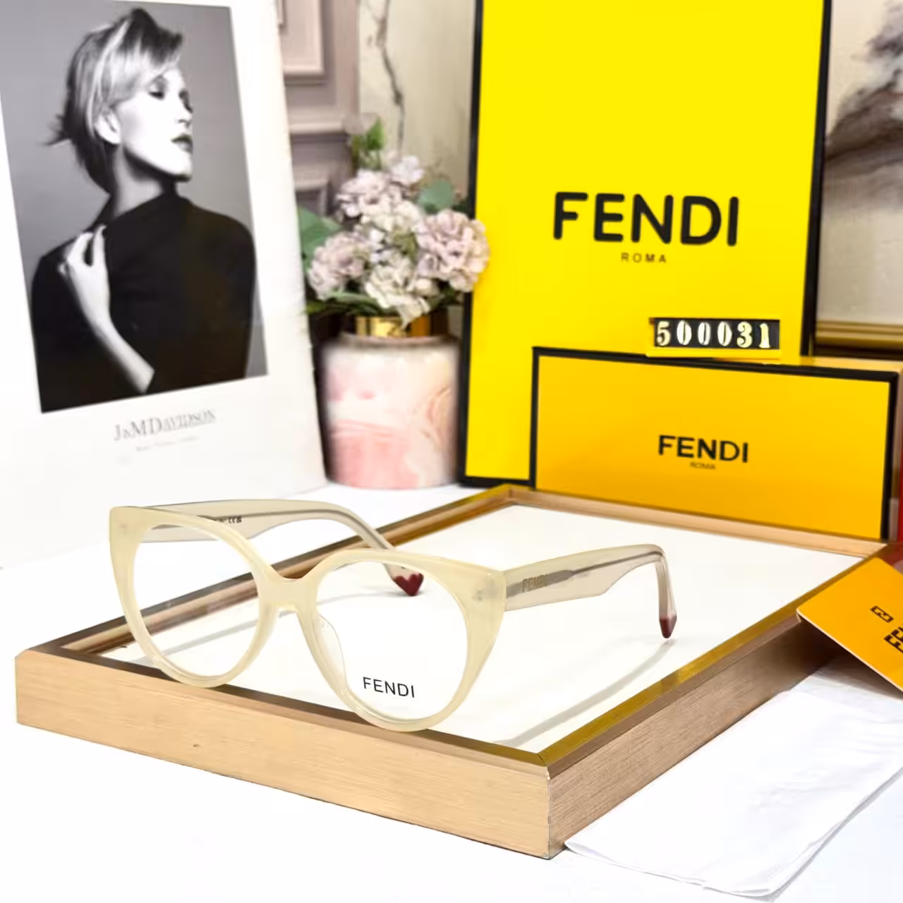 WhatsApp Image 2026-01-08 at 3.52.18 AM Fendi White Cateye Women's Eyeglasses