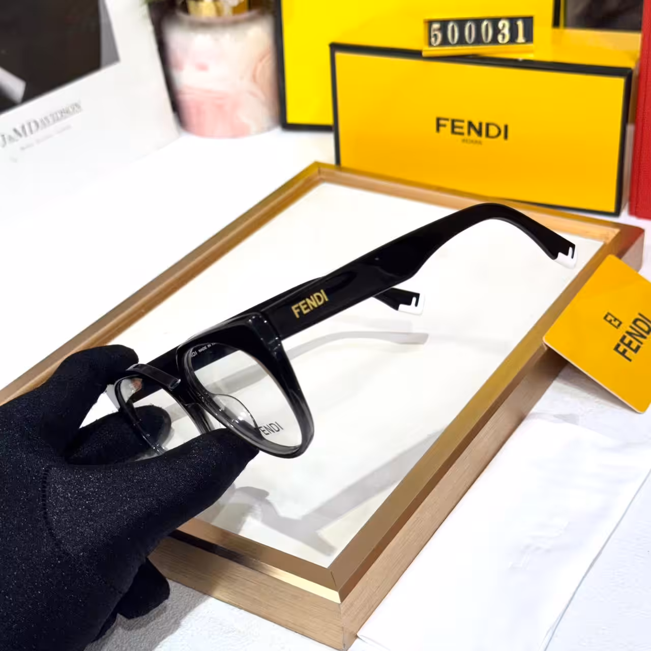 WhatsApp Image 2026-01-08 at 3.53.07 AM Fendi Black Cateye Women's Eyeglasses
