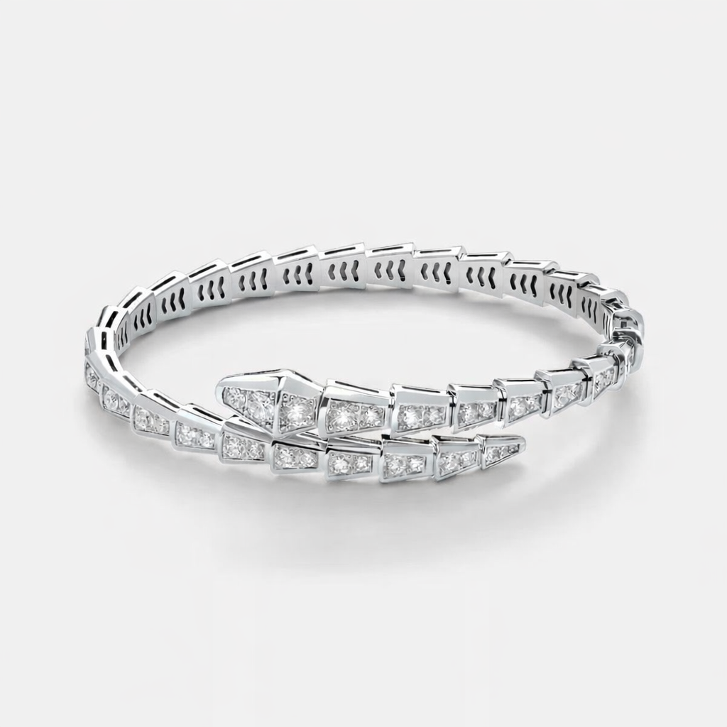 Bvlgari Serpenti Viper Silver Color Bracelet