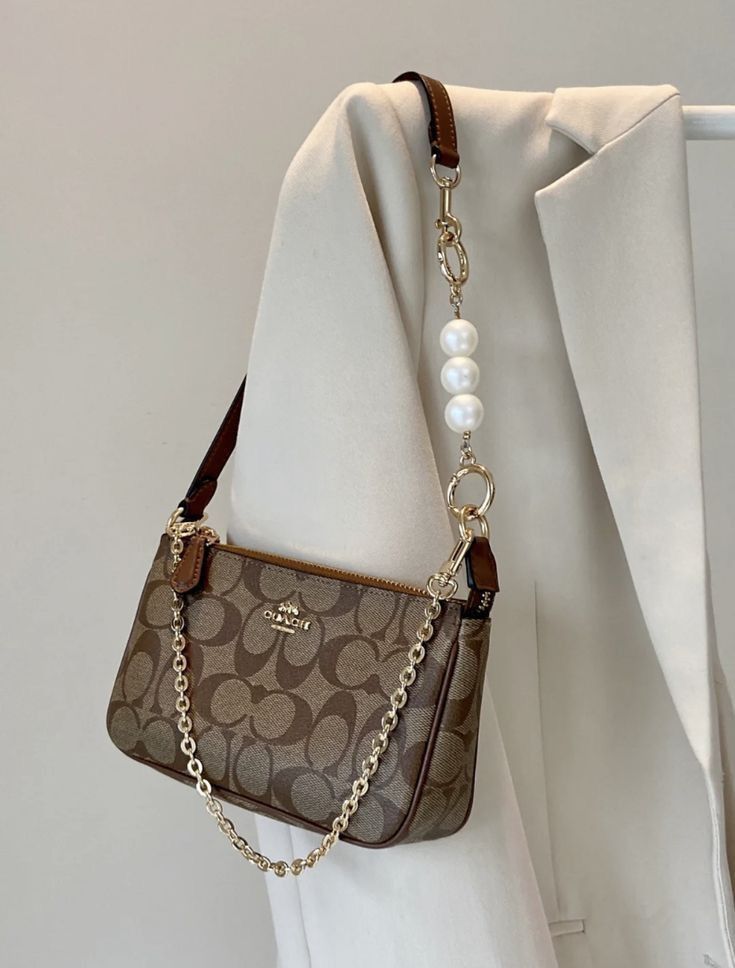 Coach Nolita 19  Apricot Brown Shoulder Bag (With Box)