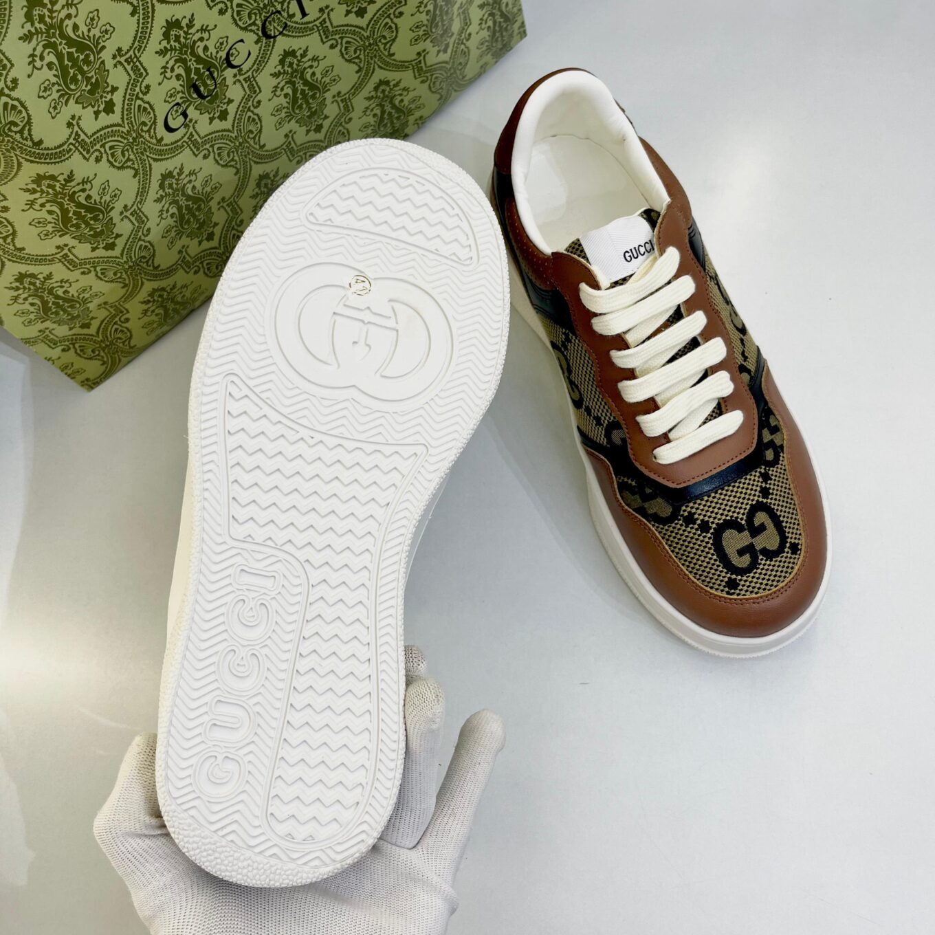 Gucci GG Brown Trainer Sneaker