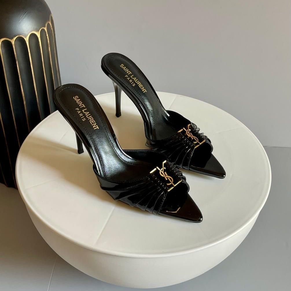 Ysl Babylone Black Mules