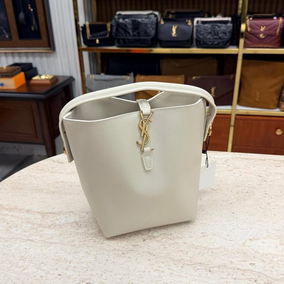 Ysl Cream Bucket Bag