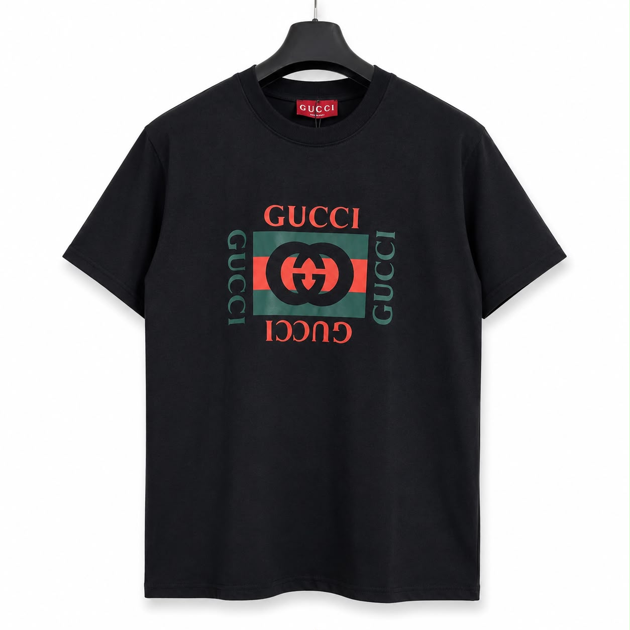 Gucci Printed Black Tshirt For Men
