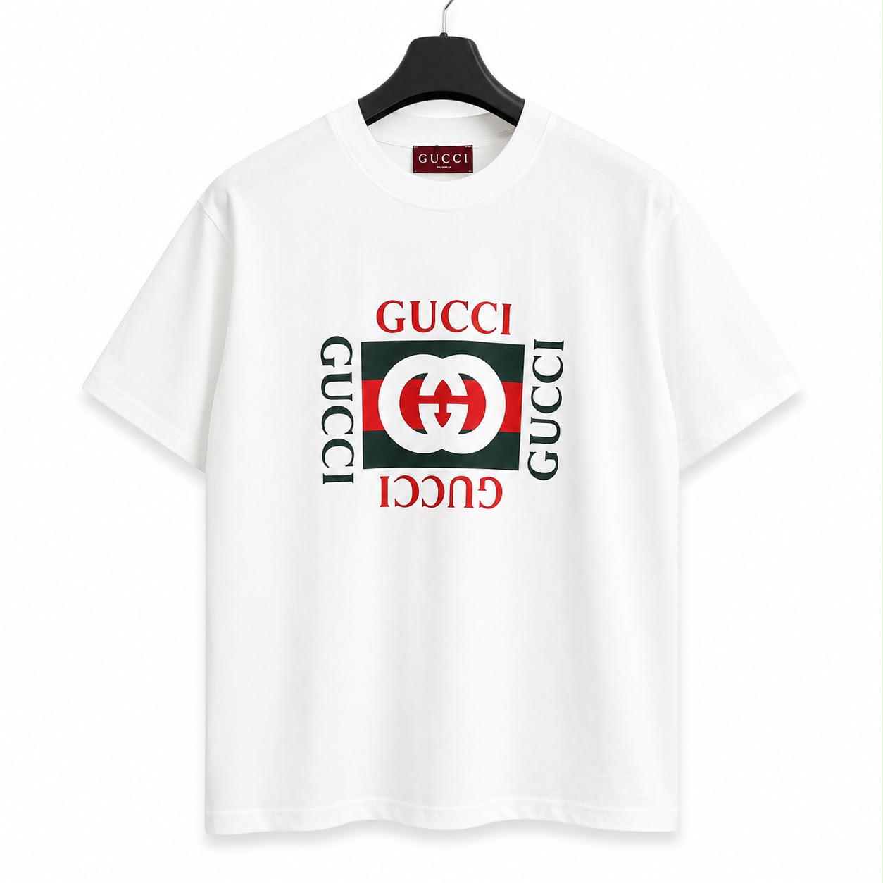 Gucci Printed White Tshirt For Men