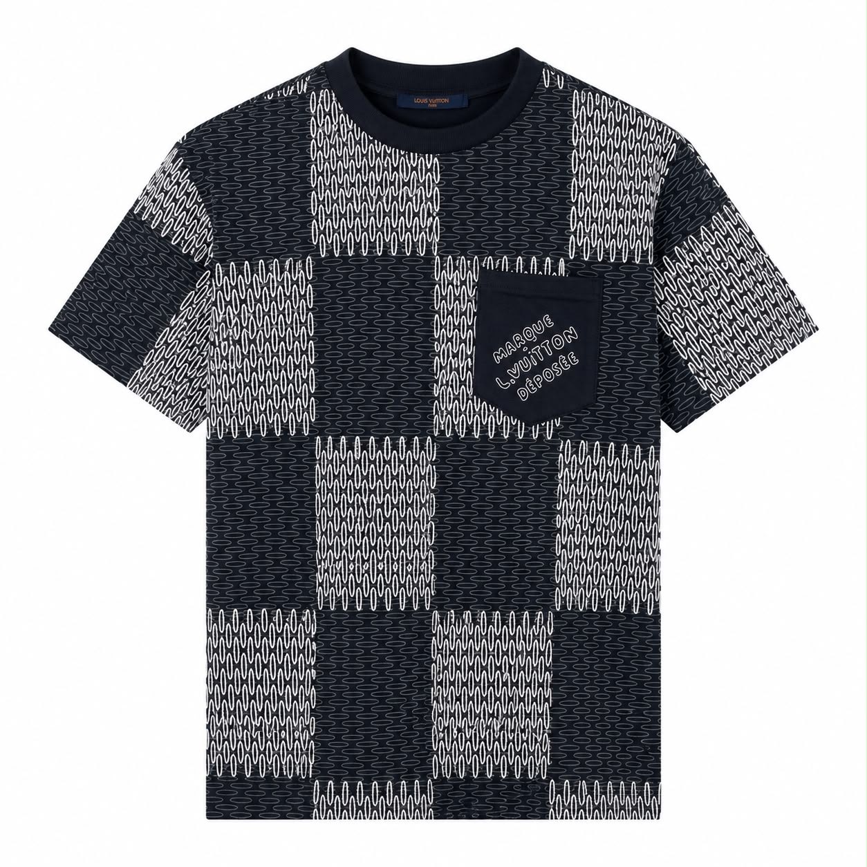 Louis Vuitton Graffic Black Tshirt For Men